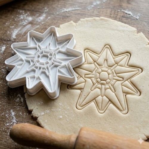 Emporte-piece etoile geometrique 8 cm pour biscuits et patisserie