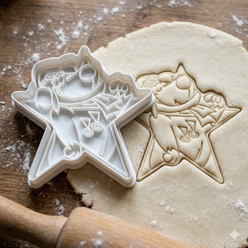 Emporte-piece etoile personnage anime 8 cm - moule a biscuit