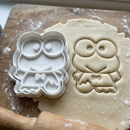 Emporte-piece grenouille keroppi 8 cm - moule biscuit artisanal