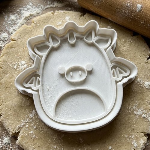 Emporte-piece dragon squishmallow 8 cm - moule a biscuit artisanat