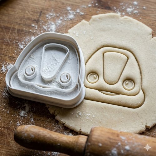 Emporte-piece train shinkansen 8 cm - moule biscuit artisanal noir