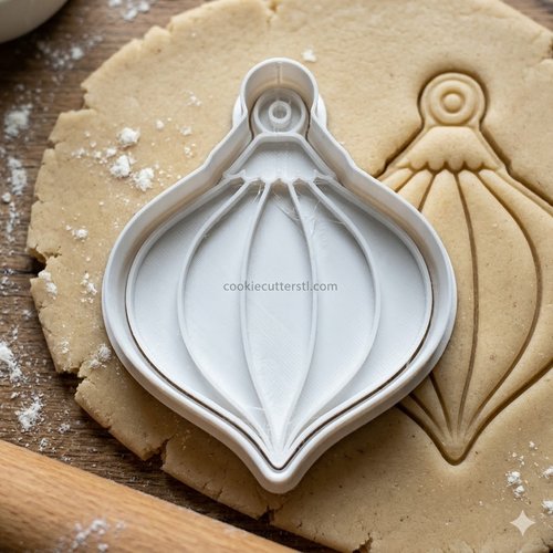 Emporte-piece boule de noel - moule a biscuits artisanal 8 cm