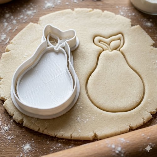 Emporte-pièce poire 8 cm - moule à biscuit artisanal pour pâtisserie