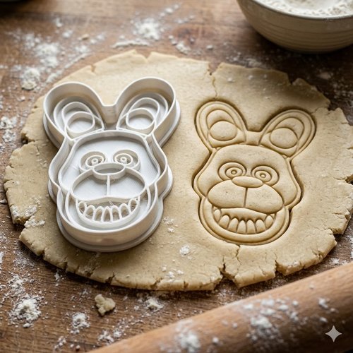 Emporte-pièce lapin animatronique 8 cm - moule biscuit artisanal