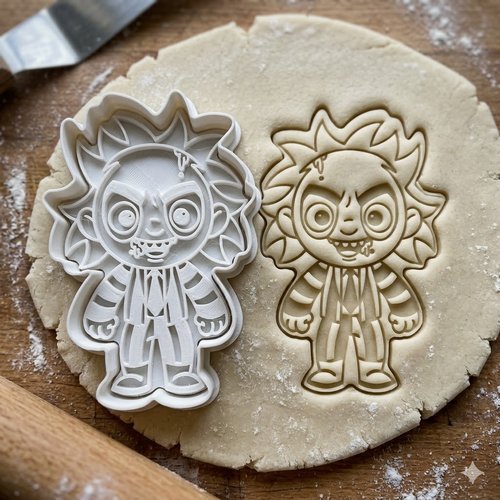 Emporte-piece beetlejuice pour biscuits et patisserie - 8 cm