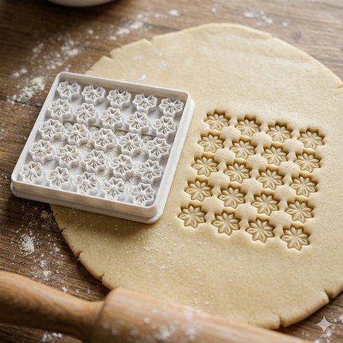 Emporte-piece artisanal fleurs 8 cm pour biscuits et patisserie