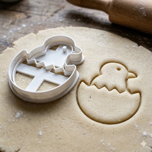 Emporte-pièce poussin de pâques 8 cm - moule à biscuit artisanal