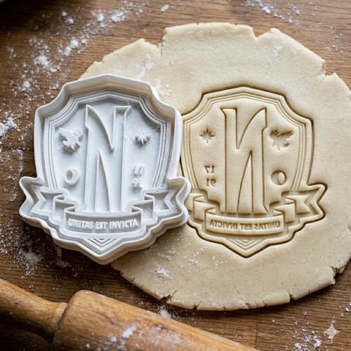 Emporte-pièce nevermore academy unitas est invicta - moule biscuit 8cm