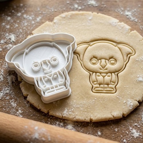 Emporte-piece koala chibi 8 cm - moule a biscuits artisanal noir