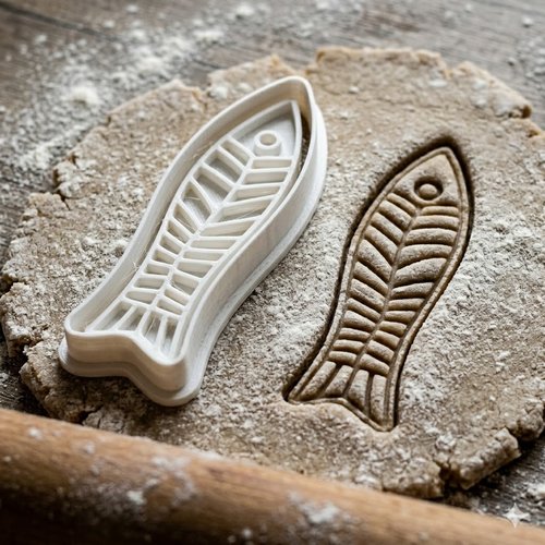 Emporte-pièce poisson artisanal 8 cm pour biscuits et pâtisserie
