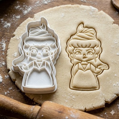 Emporte-piece de patisserie figurine artisanale 8 cm - noir