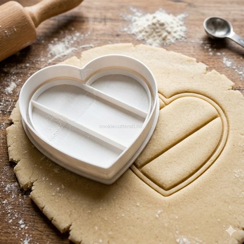 Emporte-pièce cœur 8 cm pour biscuits et pâtisserie créative