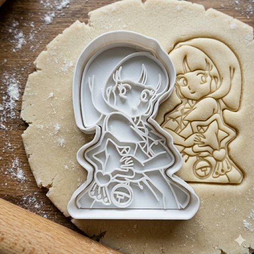 Emporte-piece manga anime pour biscuits et pate a sucre - 8 cm