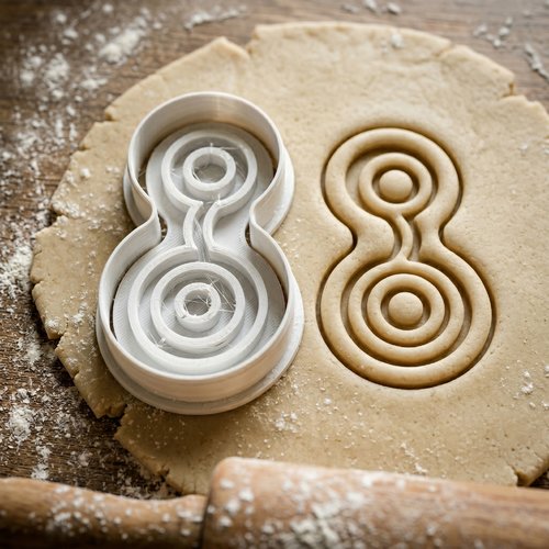 Emporte-pièce chiffre 8 pour biscuits et pâte à sucre - 8cm
