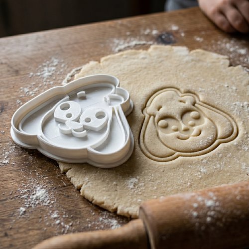 Emporte-pièce chien artisanal 8 cm - moule biscuit