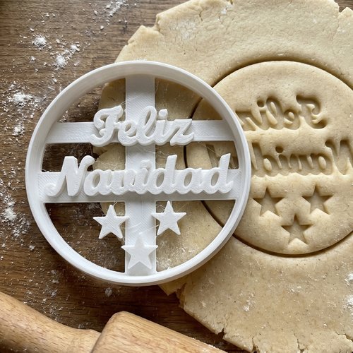 Emporte-pièce feliz navidad étoiles noël