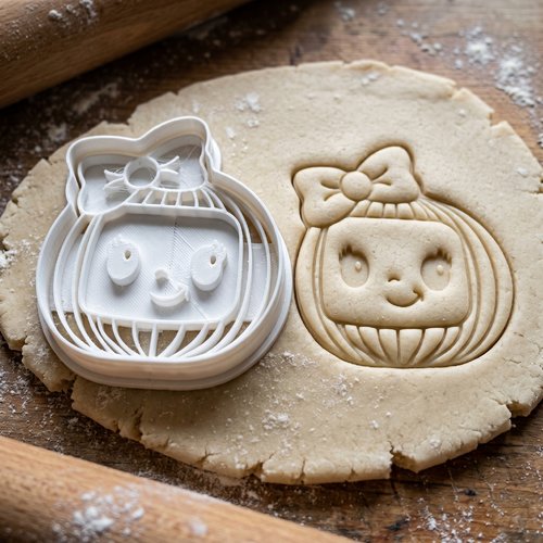 Emporte-pièce citrouille kawaii artisanal 8cm