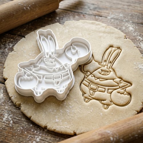 Emporte-piece mr krabs 8 cm - moule a biscuit artisanal