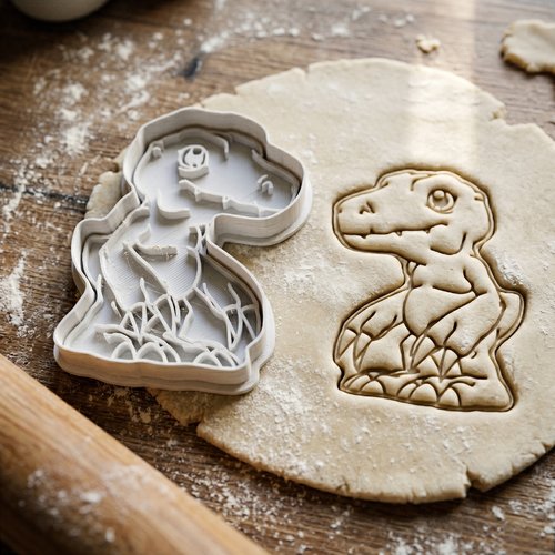 Emporte-piece dinosaure 8 cm - moule biscuit artisanal