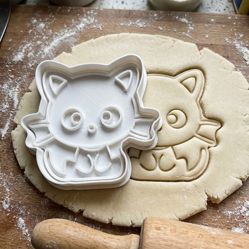 Emporte-piece chat 8 cm - moule a biscuit artisanal