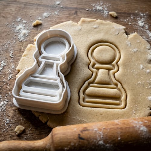 Emporte-pièce pion d'échecs 8 cm - moule à biscuit