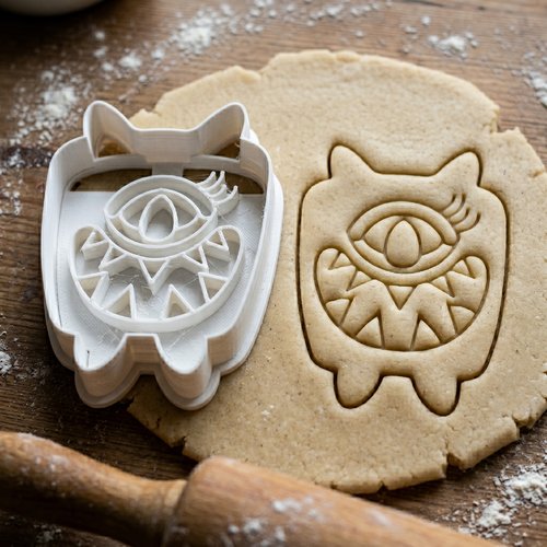 Emporte-pièce monstre cyclope 8cm - moule biscuit artisanal