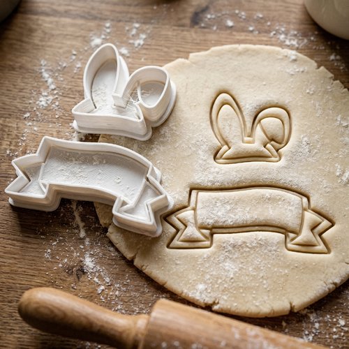 Emporte-pièce oreilles de lapin 8cm - moule biscuit artisanal