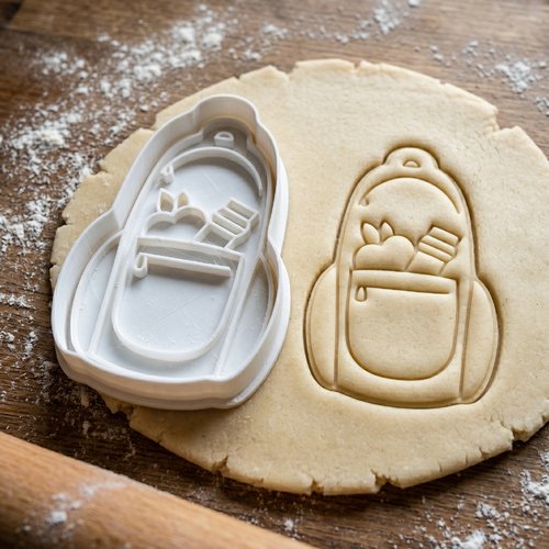 Emporte-pièce cartable école 8cm moule biscuit