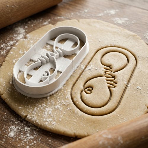 Emporte-piece infini artisanal noir 8 cm