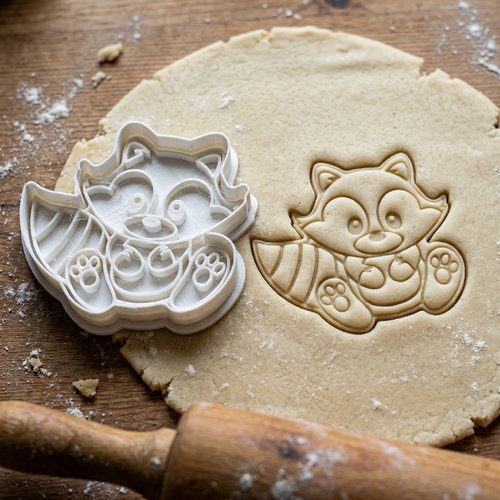 Emporte-piece raton laveur 8cm - moule biscuit