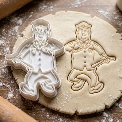 Emporte-pièce policier 8 cm - moule biscuit artisanal