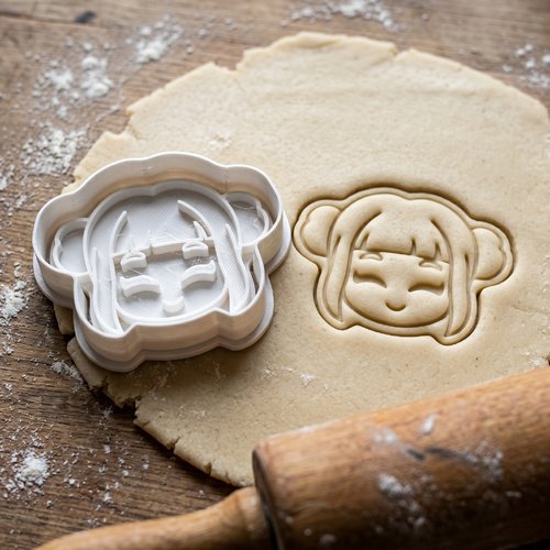 Emporte-pièce fille manga kawaii moule biscuit
