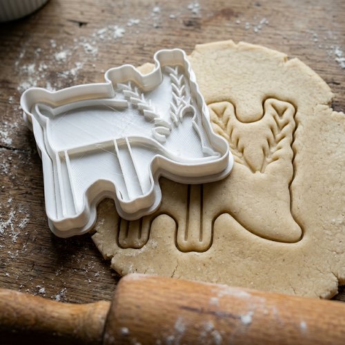 Emporte-pièce cerf 8cm - moule biscuit artisanal