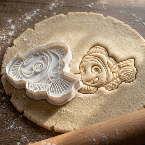 Emporte-piece poisson clown 8 cm moule a biscuit patisserie
