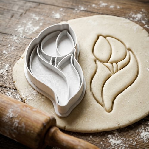 Emporte-pièce tulipe 8 cm - moule biscuit artisanal