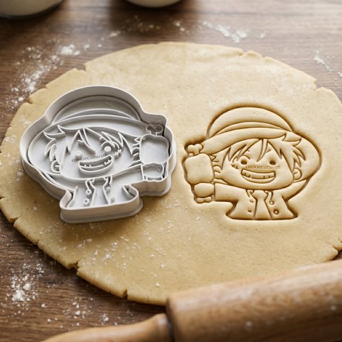 Emporte-pièce pirate manga - moule à biscuit artisanal 8 cm