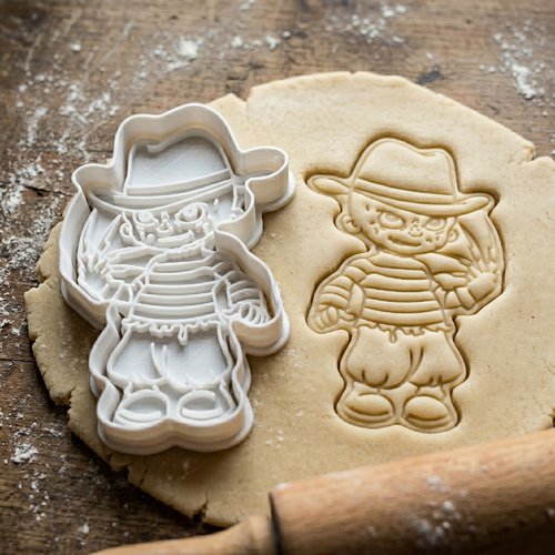 Emporte-pièce freddy krueger biscuit halloween 8cm