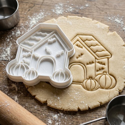 Emporte-piece maison hantee halloween 8 cm