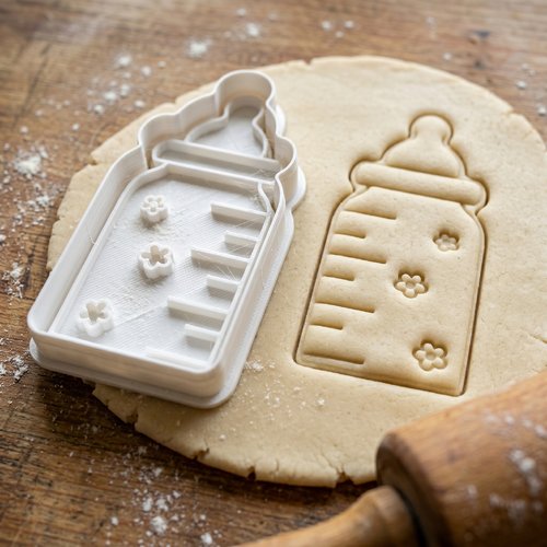 Emporte-pièce biberon 8 cm - moule biscuit artisanal