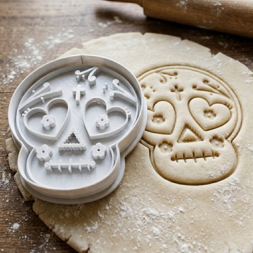 Emporte-pièce tête de mort calavera - moule à biscuit
