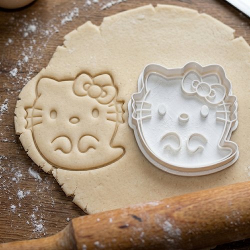 Emporte-piece hello kitty fantome 8 cm - moule biscuit artisanal