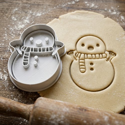 Emporte-pièce bonhomme de neige 8cm - moule biscuit artisanal