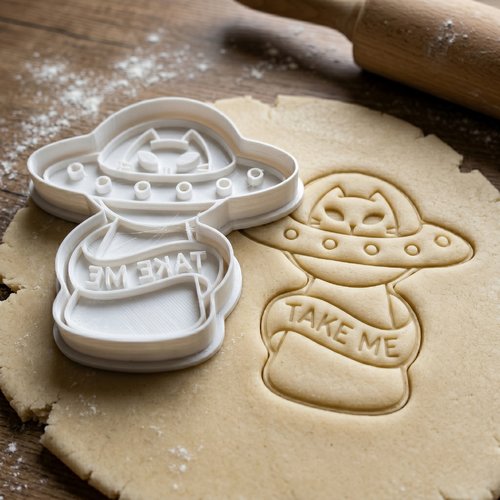 Emporte-piece chat ovni take me - moule biscuits patisserie