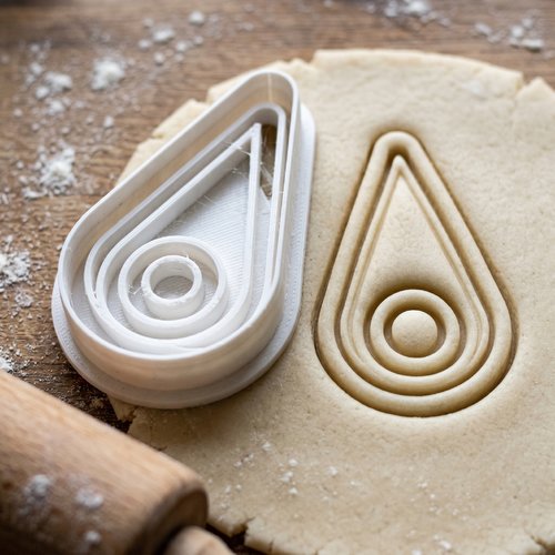 Emporte-pièce goutte d'eau géométrique biscuits