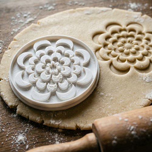 Emporte-pièce fleur mandala 8cm - moule biscuit
