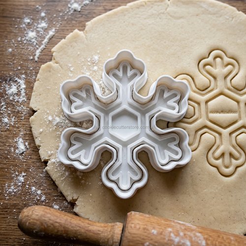 Emporte-piece flocon de neige 8cm - moule biscuit artisanal