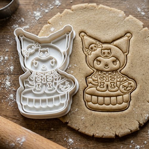 Emporte-pièce kuromi squelette halloween moule biscuit