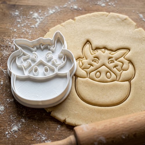 Emporte-piece phacochere 8 cm moule artisanal