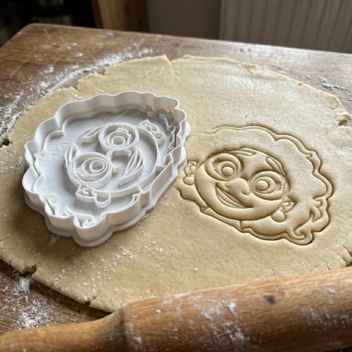 Emporte-piece visage personnage - moule biscuit artisanal