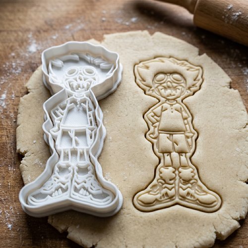 Emporte-piece garcon a lunettes biscuit patisserie